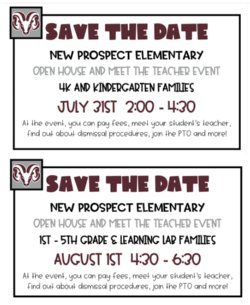 Back to School Night Details